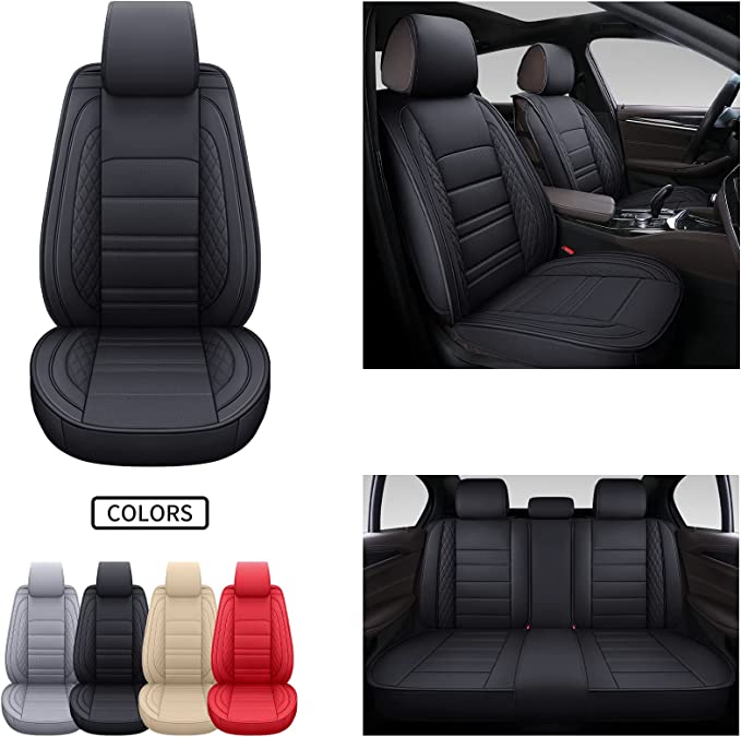 PU Leather Premium & Universal Fit for Auto Interior Automotive Vehicle Cushion Cover for Most Cars SUVs Trucks